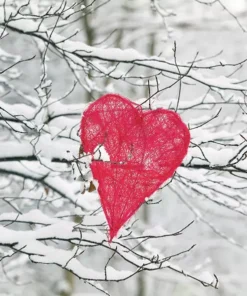 Șervețel - Heart In Tree - 33x33 cm