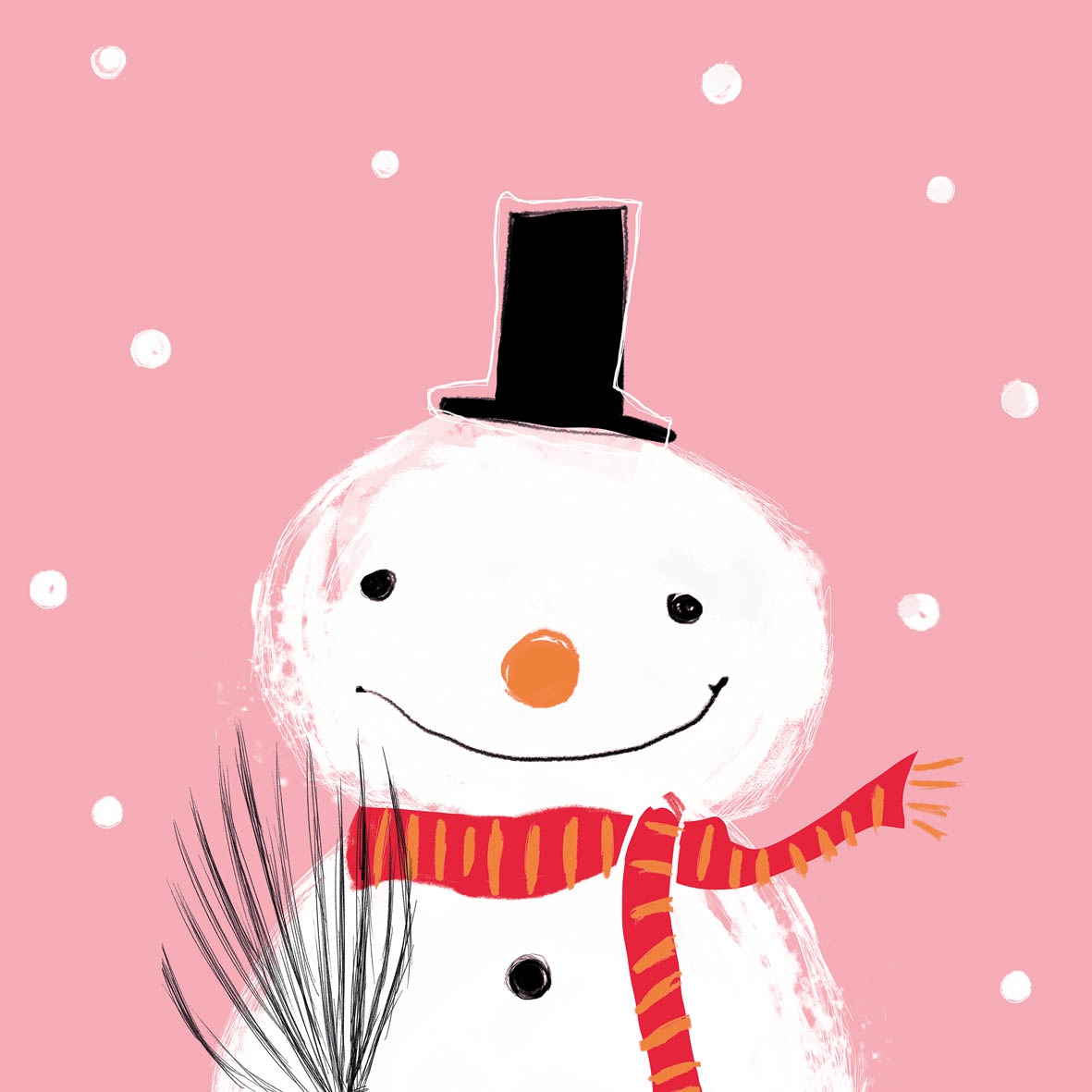 Șervețel - Hey Snowman - 33x33 cm 1 Șervețel - Hey Snowman - 33x33 cm