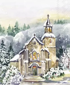Șervețel - Holy Church - 33x33 cm