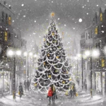 Șervețel - La Fete de Noel - 33x33 cm