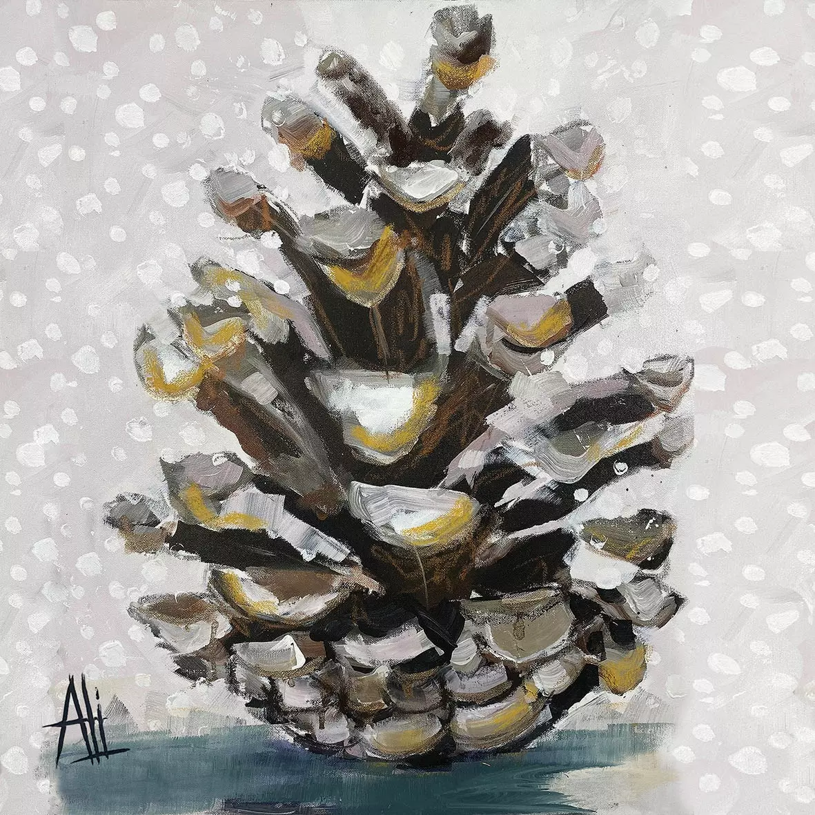 Șervețel - Pinecone Portrait - 33x33 cm 1 Șervețel - Pinecone Portrait - 33x33 cm