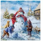 Șervețel - Snowman Fun - 33x33 cm