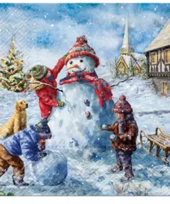 Șervețel - Snowman Fun - 33x33 cm