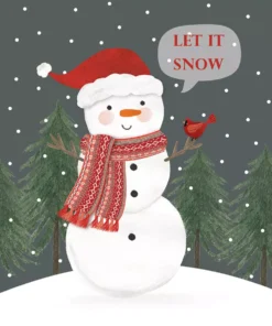Șervețel - Snowman in Grey - 33x33 cm