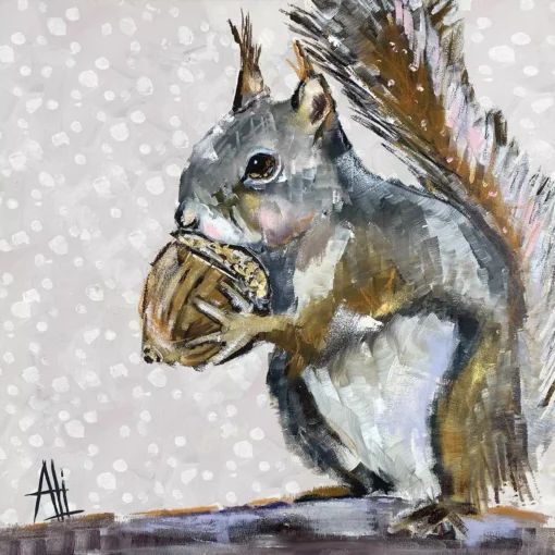Șervețel - Squirrel Portrait - 33x33 cm 1