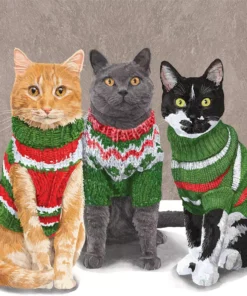 Șervețel - Sweater Cats - 33x33 cm