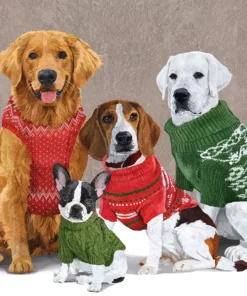 Șervețel - Sweater Dogs - 33x33 cm