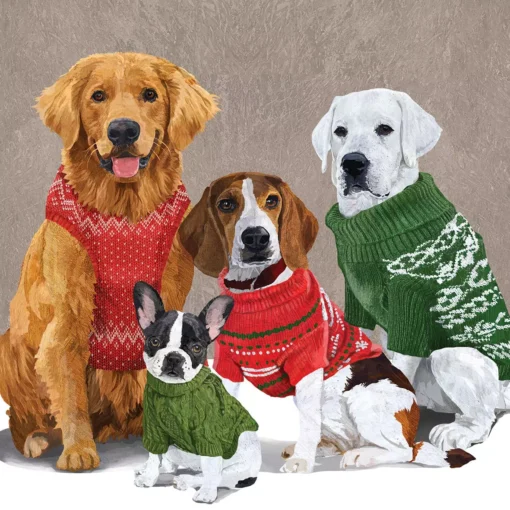 Șervețel - Sweater Dogs - 33x33 cm 1