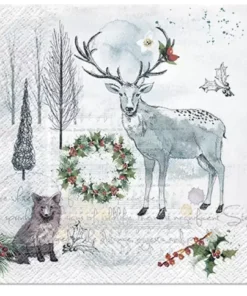 Șervețel - Watercolor Winter - 33x33 cm