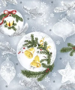 Șervețel - Yellow Bells Bauble - 33x33 cm