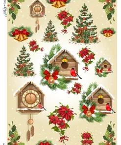Hârtie de orez - Christmas Details - A4