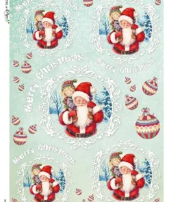 Hârtie de orez - Merry Christmas 1 – A4