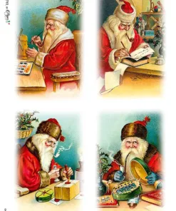 Hârtie de orez - Moș Crăciun în 4 acte - A4