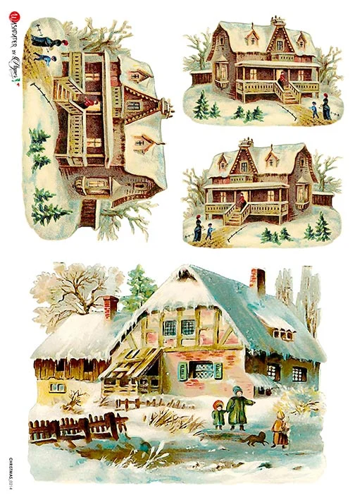 Hârtie de orez - Real life winter - A4 1 Hârtie de orez - Real life winter - A4