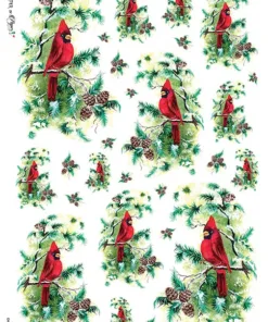 Hârtie de orez - Red Cardinal - A4