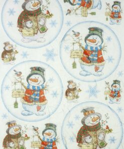 Hârtie de orez - The snowmen - A4