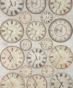 Hârtie de orez - Vintage Clock - 32x45 cm