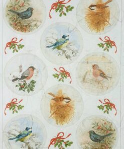 Hârtie de orez – Birds – A4