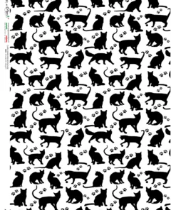 Hârtie de orez – Black Cats - A4
