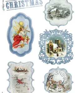 Hârtie de orez – Christmas Scenes – A4