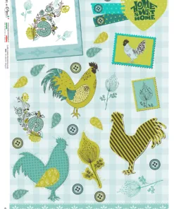 Hârtie de orez – Home Sweet Home – A4