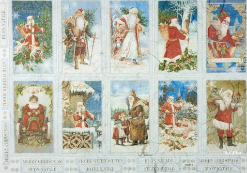 Hârtie de orez – Merry Christmas - 32x45 cm 1