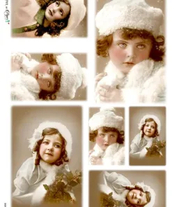 Hârtie de orez – Old Photo - Girls – A4