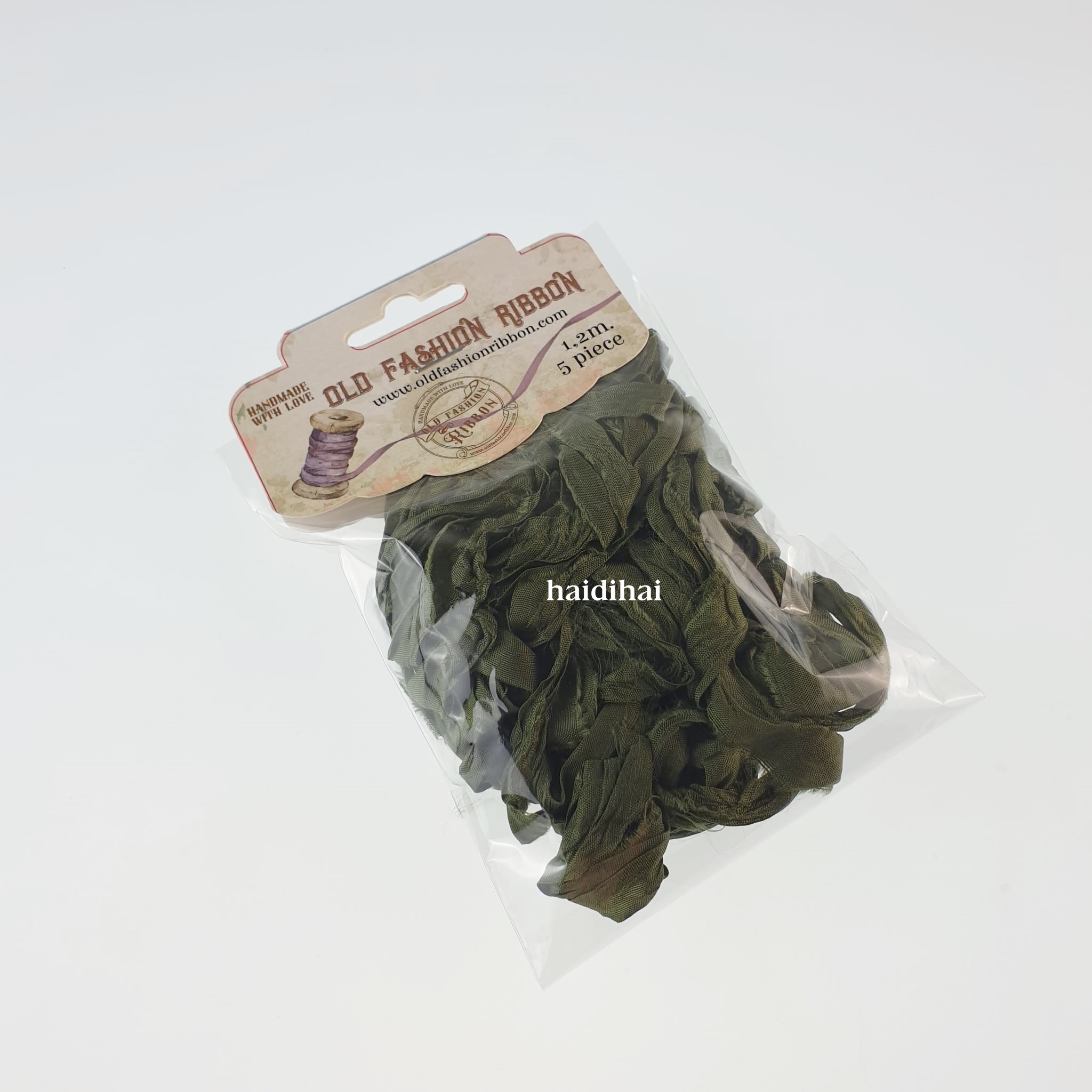 Panglică decorativă - Dark Olive - set 5 buc 1 Panglică decorativă - Dark Olive - set 5 buc