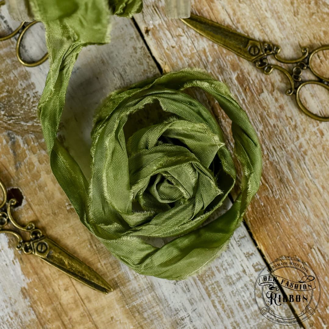 Panglică decorativă - Dark Olive - set 5 buc 2 Panglică decorativă - Dark Olive - set 5 buc - imagine 2