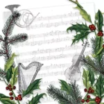 Șervețel - Christmas Song - 33x33 cm