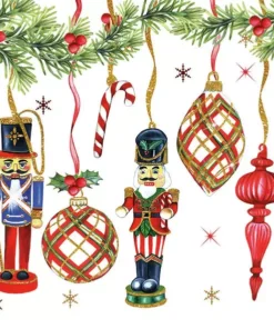 Șervețel - Nutcrackers Decoration - 33x33 cm