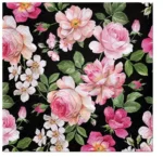 Șervețel - Roses Glory black - 33x33 cm