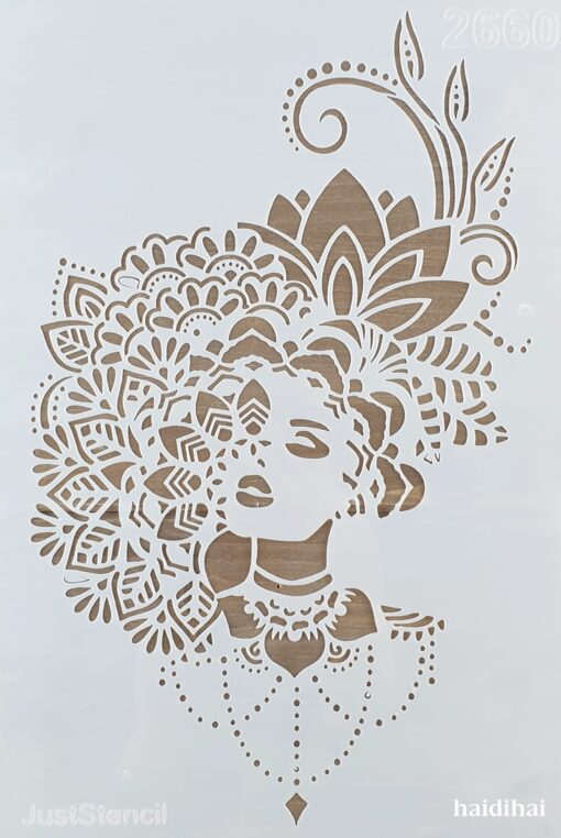 Șablon - Flower Woman - 20x30 cm 1
