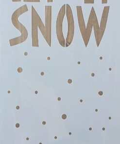 Șablon - Let It Snow - 20x40 cm