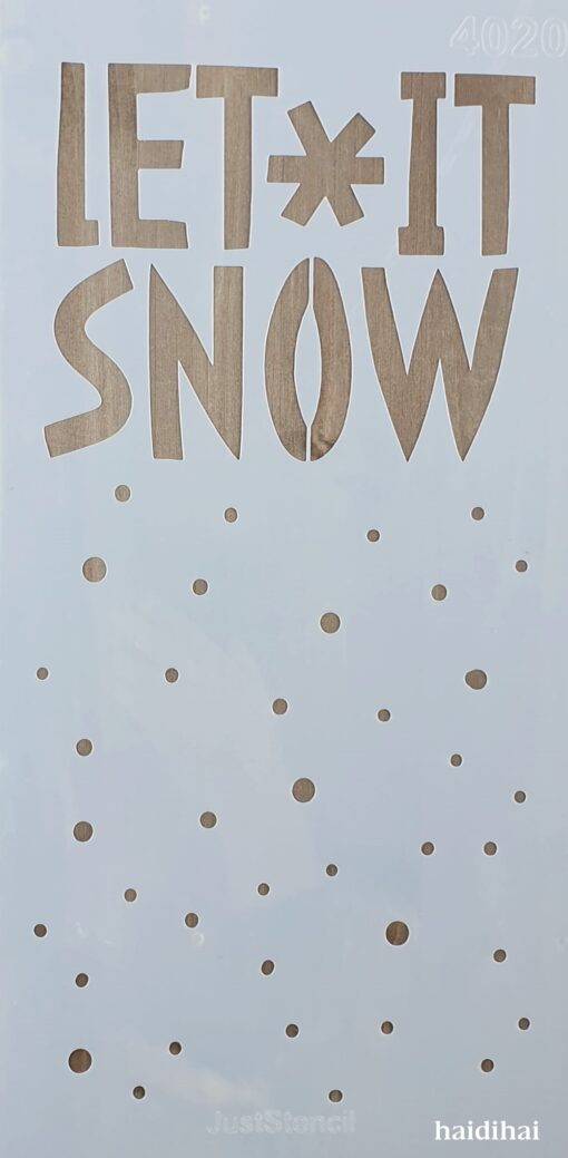 Șablon - Let It Snow - 20x40 cm 1