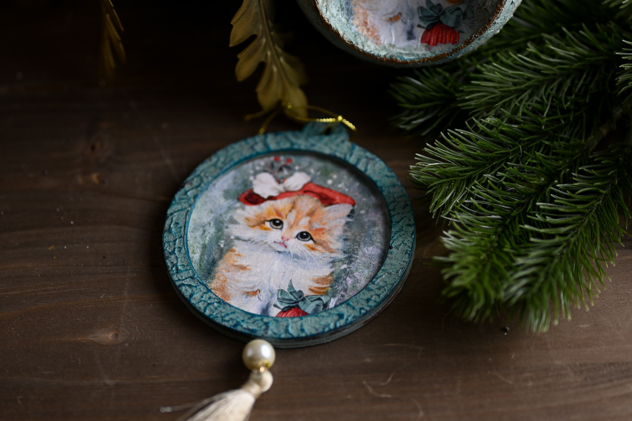 Hârtie de orez - Christmas Cats - A4 3 Hârtie de orez - Christmas Cats - A4 - imagine 3