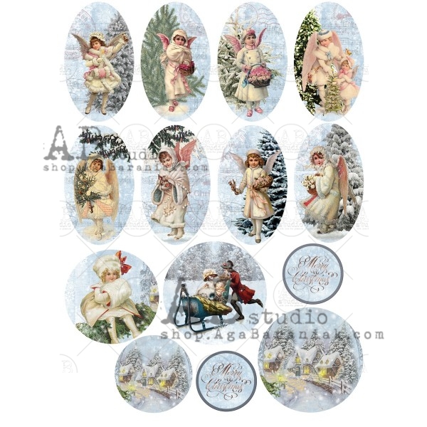 Hârtie de orez - Christmas - A4 1 Hârtie de orez - Christmas - A4