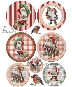 Hârtie de orez - Merry Christmas - A4