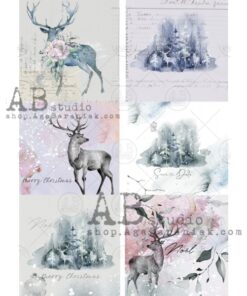 Hârtie de orez - Noel - A4
