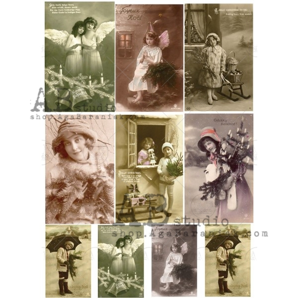 Hârtie de orez - Victorian Photos - A4 1 Hârtie de orez - Victorian Photos - A4