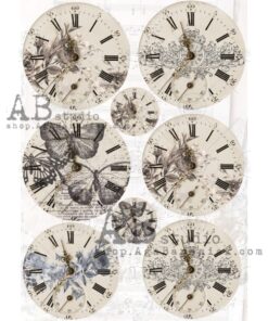 Hârtie de orez - Vintage Watches - A4