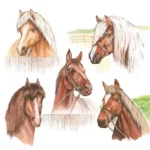 Șervețel - Horse Range - 33x33 cm