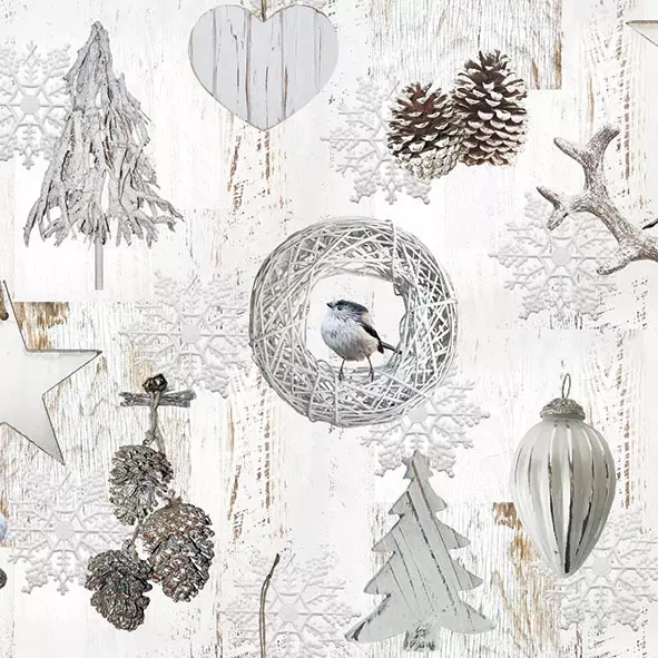 Șervețel - White Decorations - 33x33 cm 1 Șervețel - White Decorations - 33x33 cm
