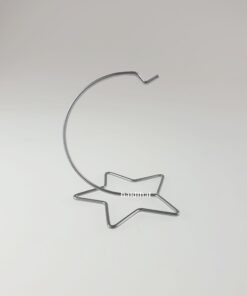 Suport metalic - argintiu – 14,5 cm – stea