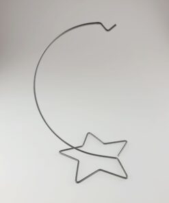Suport metalic – argintiu – 26 cm- stea
