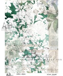 Hârtie de orez - Green Mix - A4