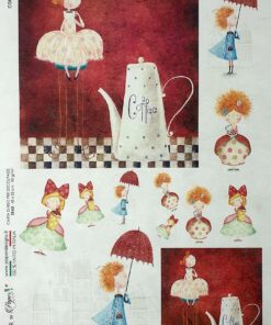 Hârtie de orez - Pretty Girls - A4