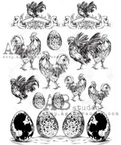 Hârtie de orez - The Roosters - A4