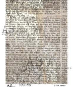 Hârtie de orez - Vintage story - A4
