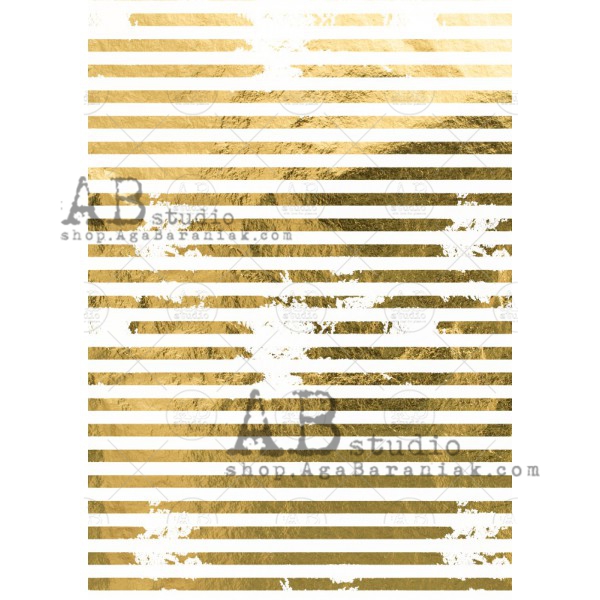 Hârtie de orez aurită - Gold Stripes - A4 1 Hârtie de orez aurită - Gold Stripes - A4